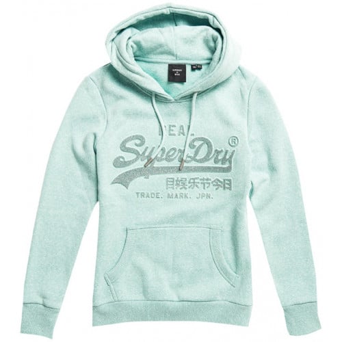 Superdry Vl Tonal Embossed Glitter Sweat Femme Sgambato Skishop Fr