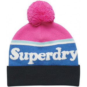 Superdry Vintage Classic Logo Fluro Pink White