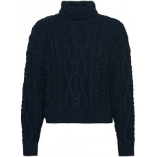 Superdry Vintage High Neck Cable Eclipse Navy